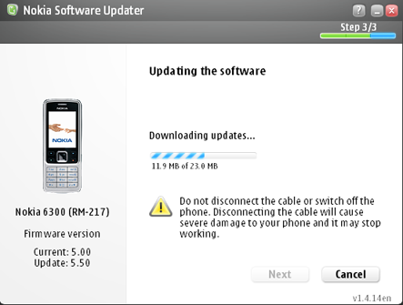 Nokia Software Updater Nokia6300firmwareupdate5_50