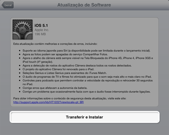 Como atualizar seu iPhone, iPad ou iPod Touch HT4623-ipad-install_now--pt_BR