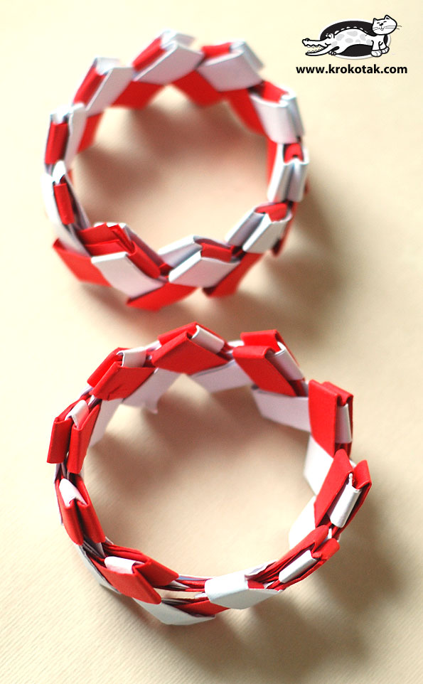 Pulseira de papel origami 86