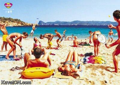 funny pictures Beach-illusion