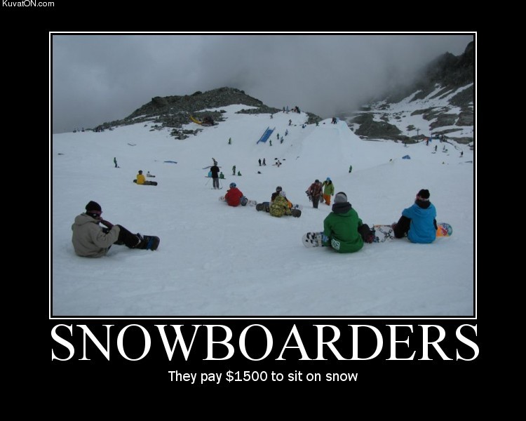 funny pictures Snowboarders