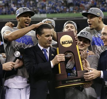 KENTUCKY WILDCATS - 2012 NCAA MEN'S NATIONAL CHAMPS Ap-201204022307832482174