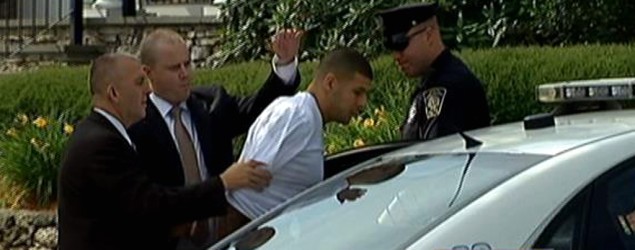 New England Patriots Aaron Hernandez arrested on murder charge - Trial set to begin January 9, 2015 Hernandezgrab_635x250_1372253579