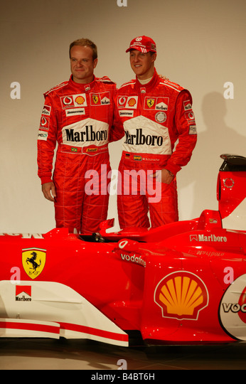 Schumacher - ¿Cuánto mide Michael Schumacher? - Altura - Real height Engine-sport-rubens-barrichello-and-michael-schumacher-ferrari-presentation-b4bt6h