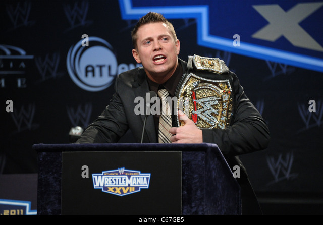 Conference of PWE World Heavyweight Champion The-miz-in-attendance-for-wrestlemania-xxvii-press-conference-hard-c67gb5