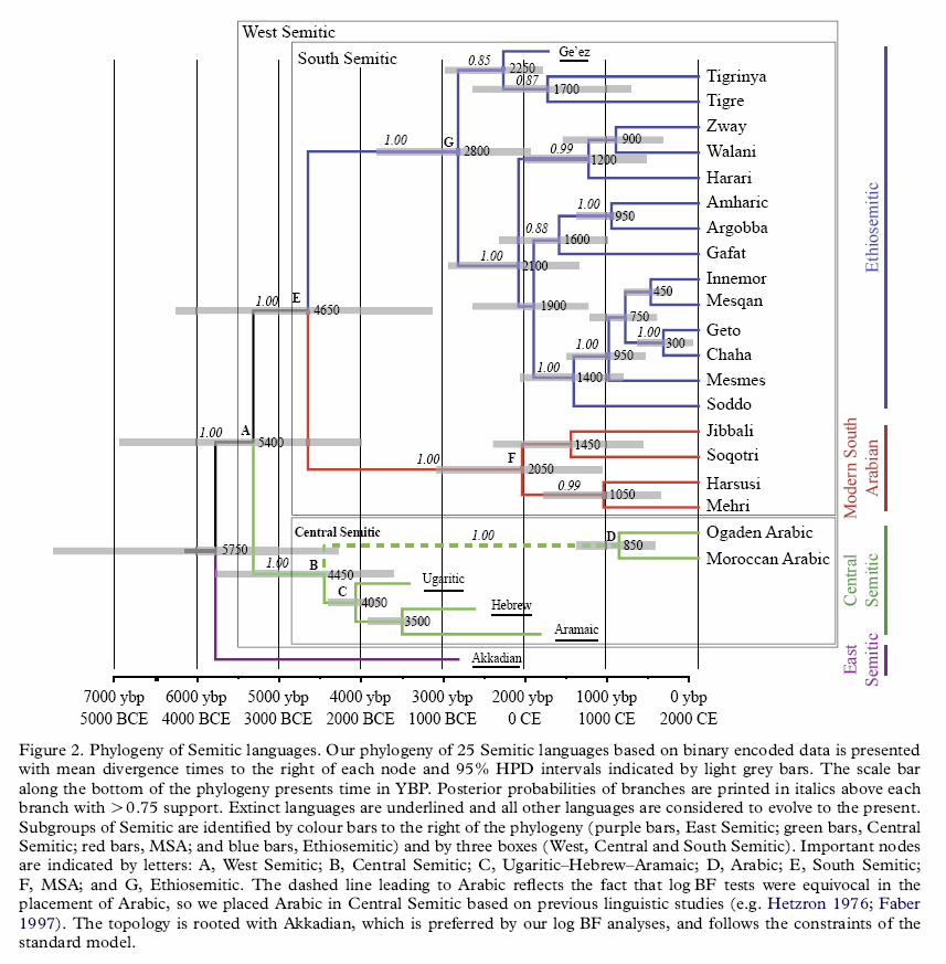 History - Qui sont les Sémites ? Semitic_language_tree