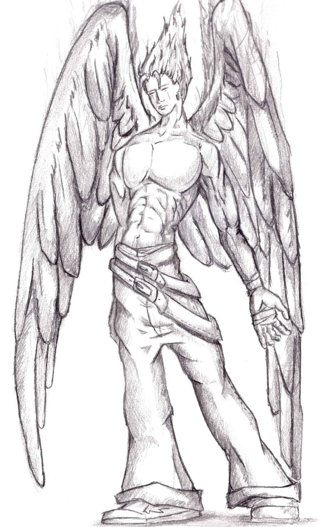 Regarde une feuille de personnage Angel-Lacrymosa-Copyleft