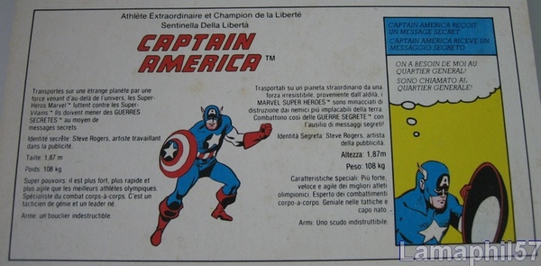 SECRET WARS/Guerres secrètes (Mattel) 1984 - Page 2 Captain_america