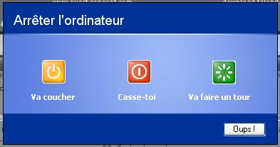 Modifier la fentre d'arrt de Windows XP Msgina