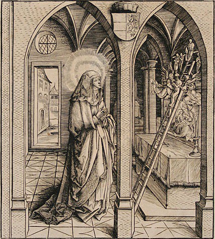 Le Saint du jour - Page 6 Leonhard-beck-1480-1552-vision-de-ste-bathilde