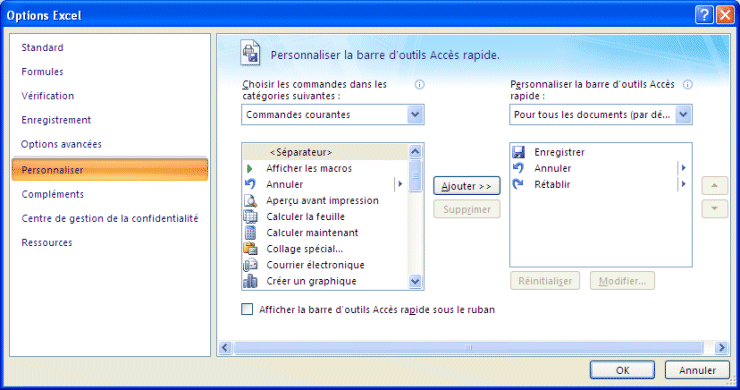 درس مفصل في Excel 2007 Excel2007-personaliserbarreaccesrapide