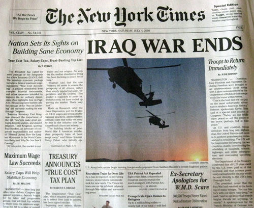 Selfmade Newspaper! War_is_over