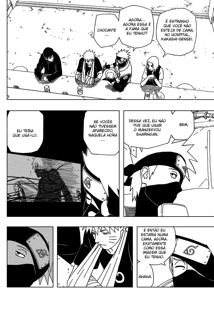 Kakashi não consegue se focar para usar Kamui em um ninja? 10
