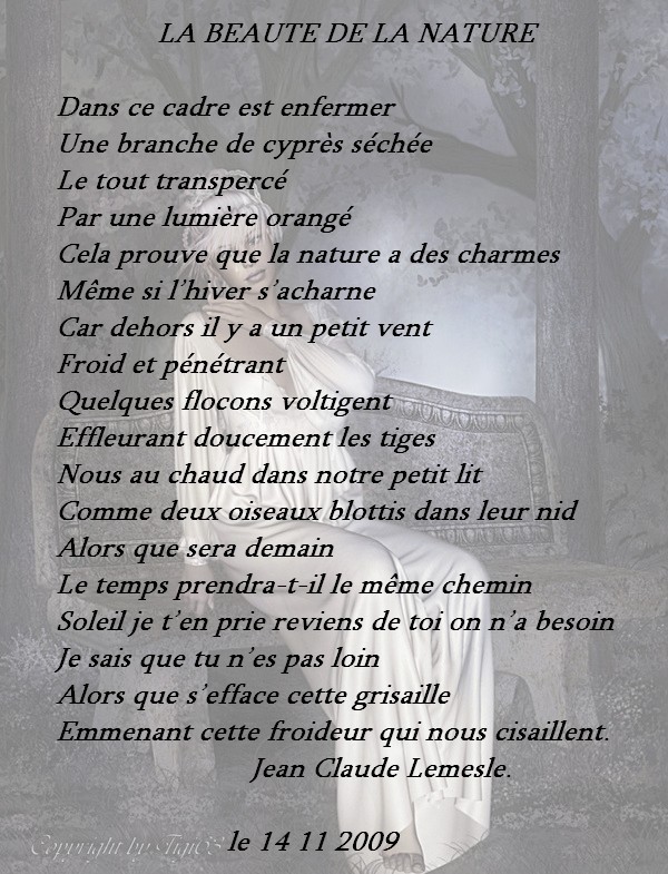 la beauté de la nature poeme de jcl D097adeb