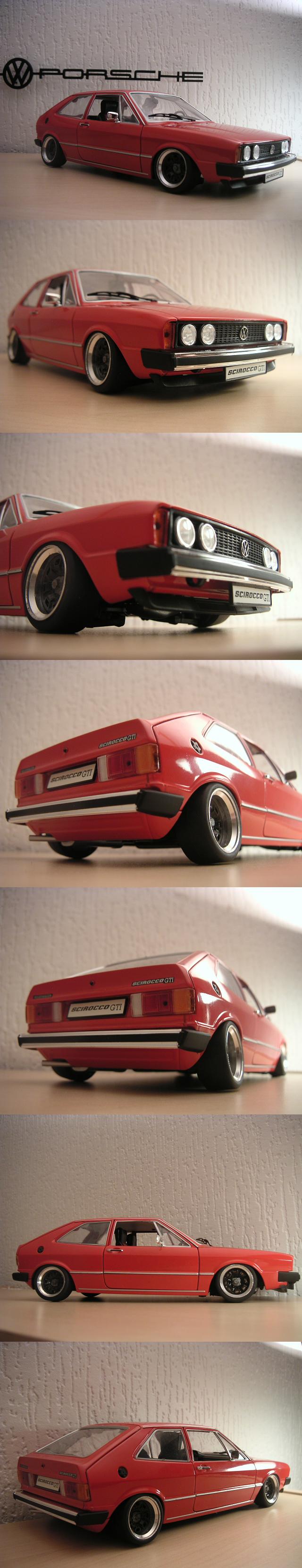 Scirocco GTI german look (Revell 1:18me) ! Sciroccorevell2