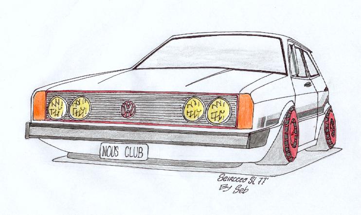 Scirocco SL de 1977 (dessin) ! Sciroccosl77