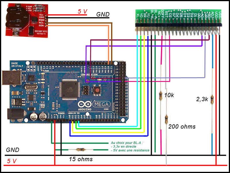 Tuto et Shéma de la réalisation du Sebduino V1 SchemaEcrantactilePartie1