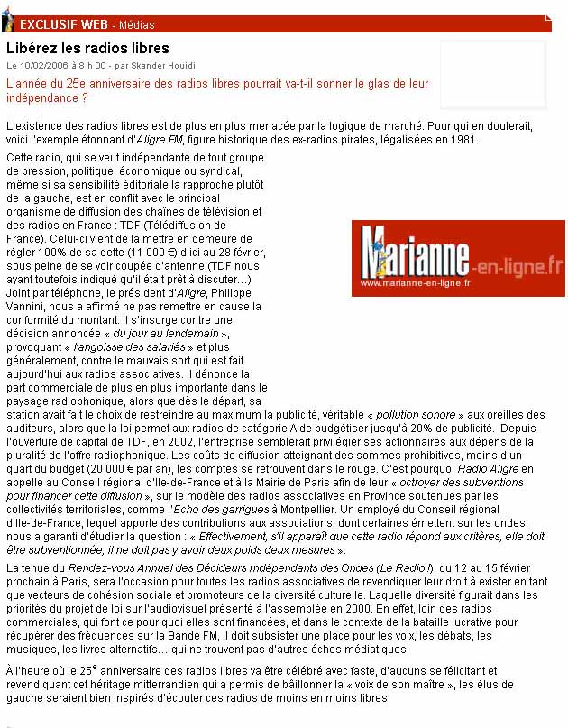 ALIGRE FM APPEL AU SECOURS !!!! - Page 2 Marianne-enligne.fr_2_10-02-06