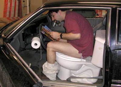 Are You Scared Of Public Toilets? Car-toilet-