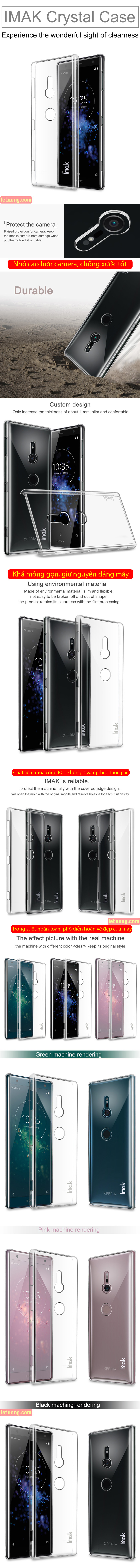 Ốp lưng Sony XZ2, Bao da Sony Xperia XZ2 hàng hiệu - cao cấp Op-lung-sony-xperia-xz2-imak-nano-trong-suot-khong-o-vang-9