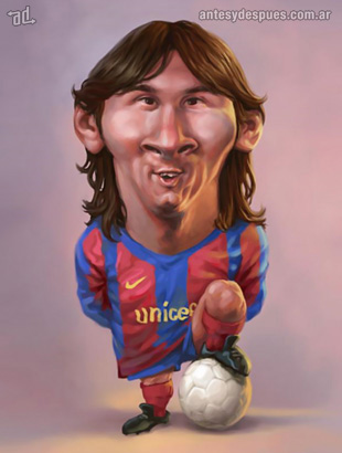 Caricaturas. Caricatura_Lionel-Messi-2_Caricature