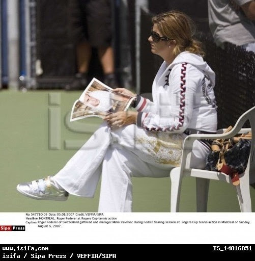 Mirka entrenando con Roger 55