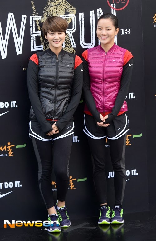 [Pics SPICA][17.11.13] Ju Hyun & Bo Hyung dự cuộc thi marathon "Nike We Run 10K Seoul 2013" 201311171559312710_1