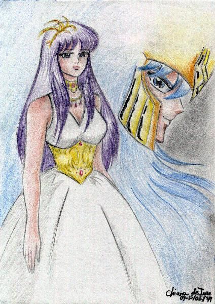 Fanarts CDZ Saint_Seiya___Athena_Poseidon_by_shainareth