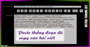 Cách post clip từ YouTube lên forum 4