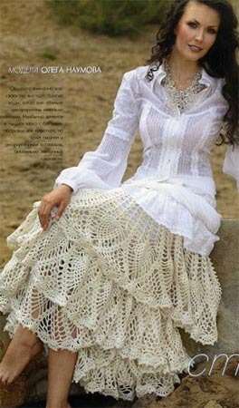 تنوره بالباترون كرويشه Crochet_461z