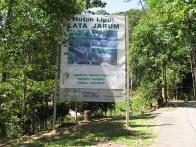 Lata Jarum & Pulau Chekas, Ulu Dong, Raub Lata%20jarun%20sign
