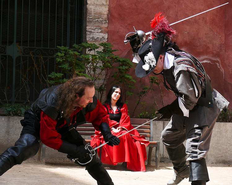 Fête Renaissance Lyon 2010 - III. Cie Armes Lyon 20100424_07-8_Lames_de_la_Cour_Cie_Armes_Lyon_P1190323_1