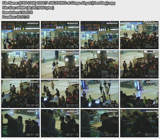 [FANCAM] 20100417 JaeJoong at Gimpo Airport Fancam20100416_3