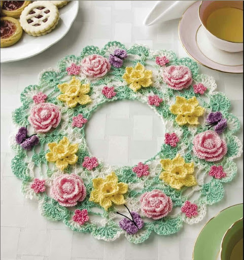 مفارش تعقد محتاجين خبيره فى الكروشيه VintageFloralDoilies