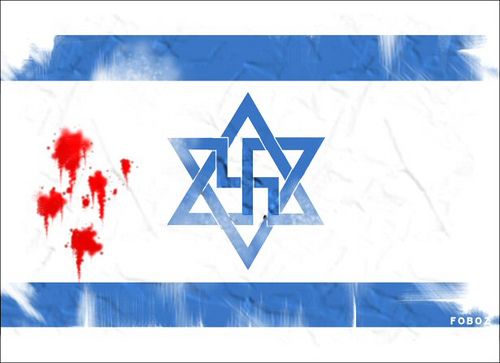 [SIONISMO CRIMINAL] Israel ataca la flotilla solidaria y mata a una quincena de activistas - Página 4 Israel_Nazi