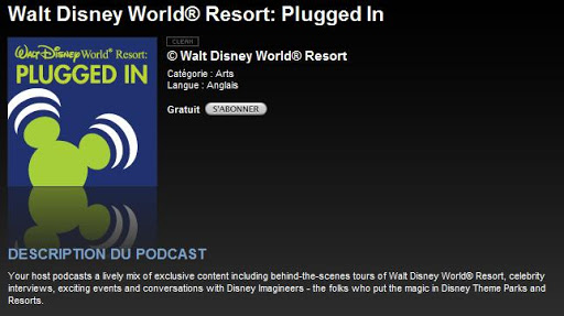 Podcast Disney sur iPod Disney4