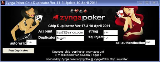 duplicator -  Zynga Poker Chip Duplicator version 17.3 ZyngaPokerChipDuplicator