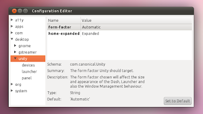 Настройка Unity в Ubuntu 11.04 Dconf-editor