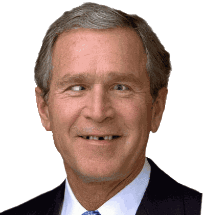 ممنوع دخول السياسيين   ممنوع  Bush1