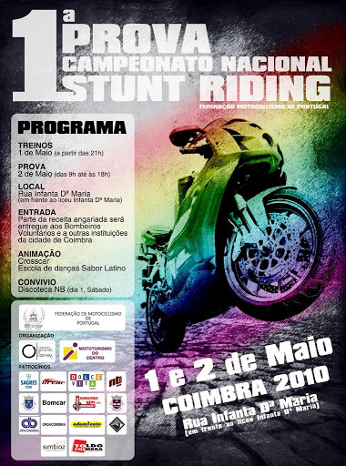 Campeonato Nacional de Stunt Riding em Coimbra SuntRiding%20-%20Cartaz