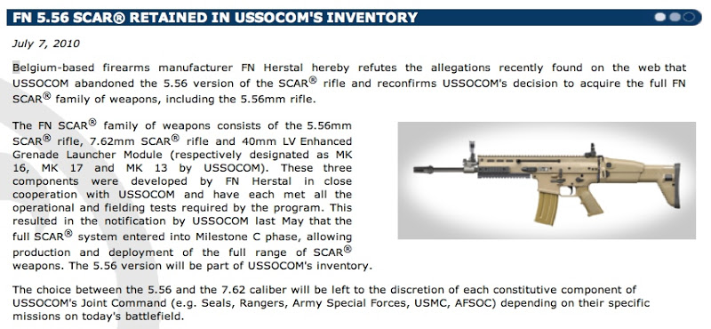 l'US SOCOM annule sa commande de SCAR en 5.56mm FN%20Scar%20PR