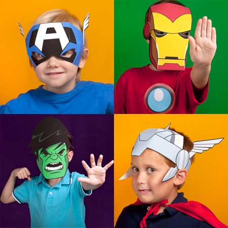 La Semana del Niño 2012‏ Marvel-avengers-papercraft-masks