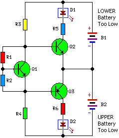 Monitor de Equilibrio para Baterias em Serie Battery_equality_monitor_schematic_circuit_diagram