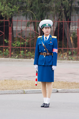 OH NO! PYONGYANG TRAFFIC LADIES BEING RETIRED ?? Northkorea-84