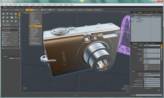 animation - modo 501 Feature Tour 501reflection_improvement_camera_890