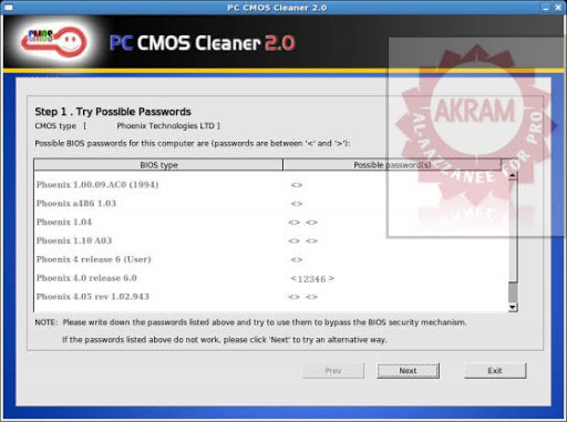 PC CMOS Cleaner 2 لإزالة كلمة السر للبايس  176f09ec69