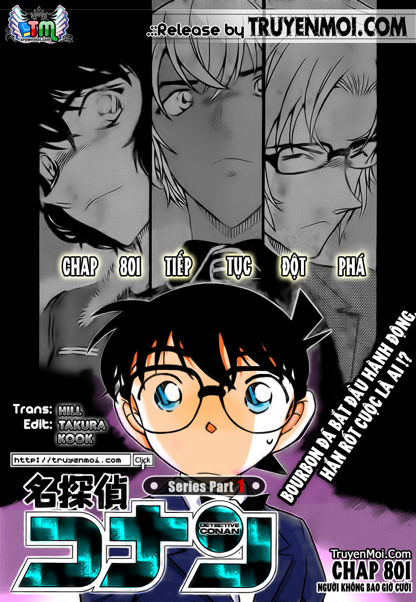 [Tiếng Việt] Detective Conan chap 801: Người Không Bao Giờ Cười Cover