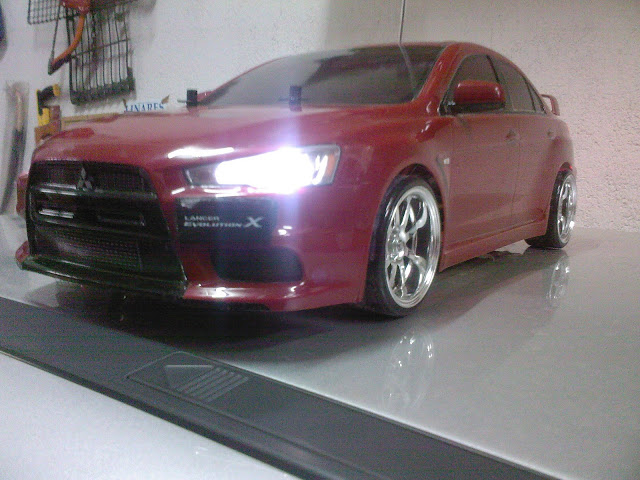 Mitsubishi Lancer EVO X de Tamiya Drift SP_A1339