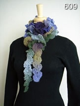 موسوعة كوفيات الكروشية (crochet scarfs ) بالباترون Cachecol
