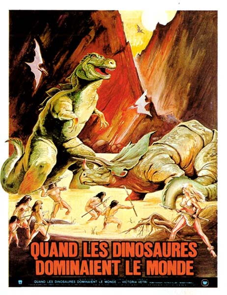 Deux films préhistoriques de la Hammer : Un million d'années avant JC - 1966 - Don Chaffey & Quand les dinosaures dominaient le monde" - 1970 - Val Guest Quand-les-dinosaures